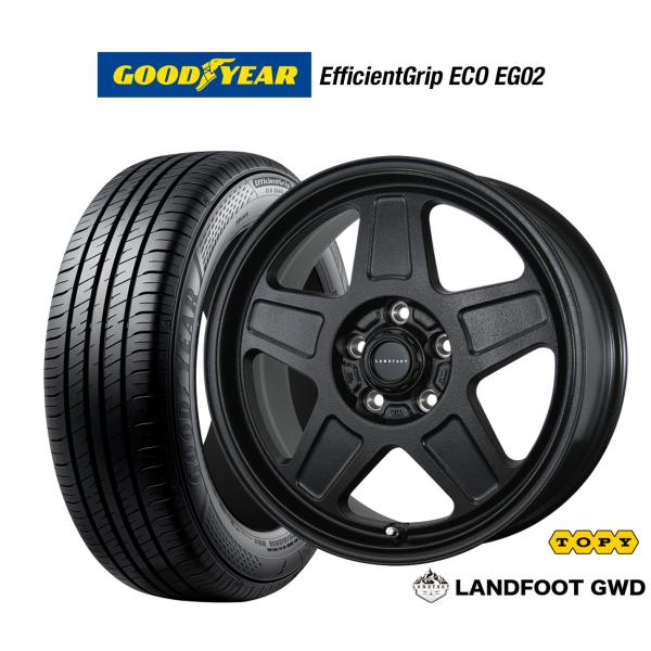 サマータイヤ ホイール4本セット トピー ランドフット GWD グッドイヤー エフィシエント グリッ...