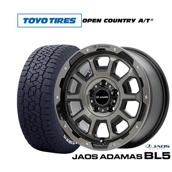オフロードタイヤ ホイール4本セット JAOS ジャオス アダマス BL5 トーヨータイヤ OPEN...