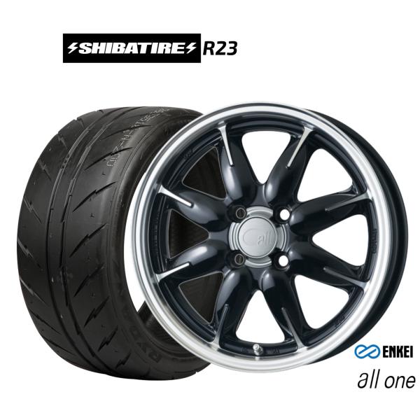 サマータイヤ ホイール4本セット エンケイ all-one(オールワン) SHIBATIRE シバタ...
