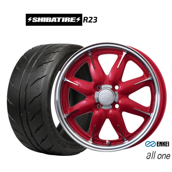 サマータイヤ ホイール4本セット エンケイ all-one(オールワン) SHIBATIRE シバタ...