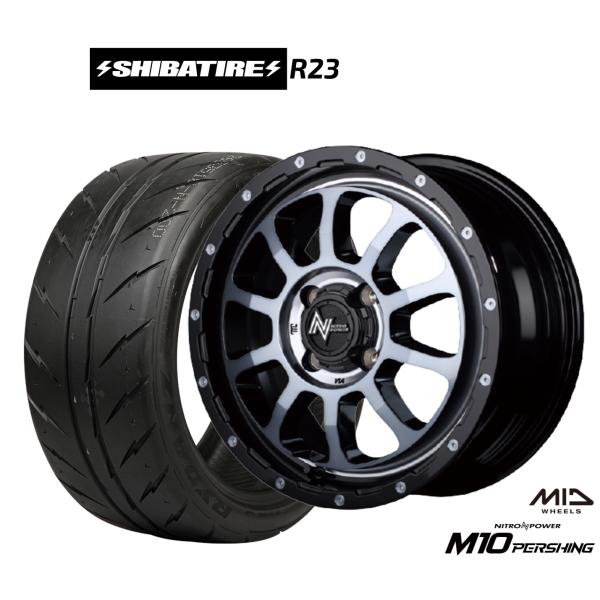 サマータイヤ ホイール4本セット MID ナイトロパワー M10 パーシング KC SHIBATIR...
