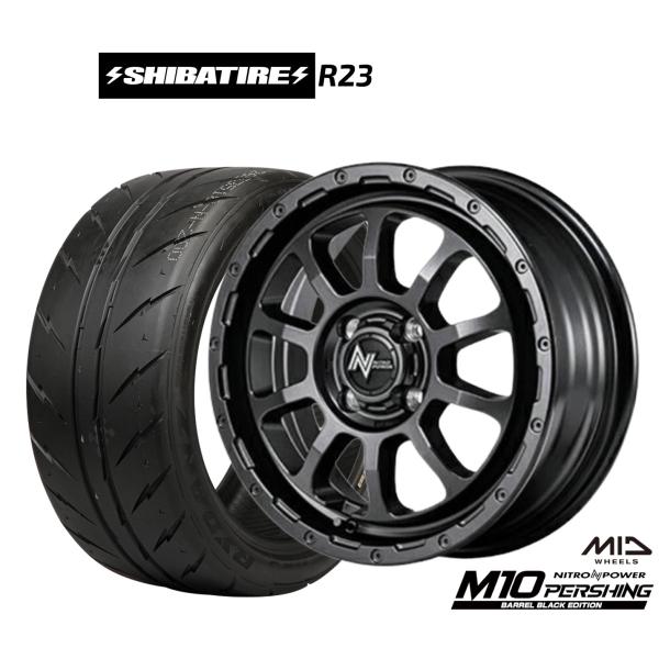 サマータイヤ ホイール4本セット MID ナイトロパワー M10 パーシング KC BARREL B...