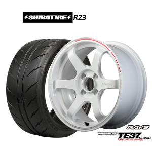 サマータイヤ ホイール4本セット レイズ ボルクレーシング TE37 SONIC(ソニック) TIME ATTACK EDITION SHIBATIRE シバタイヤ 200R (R23) 195/45R16