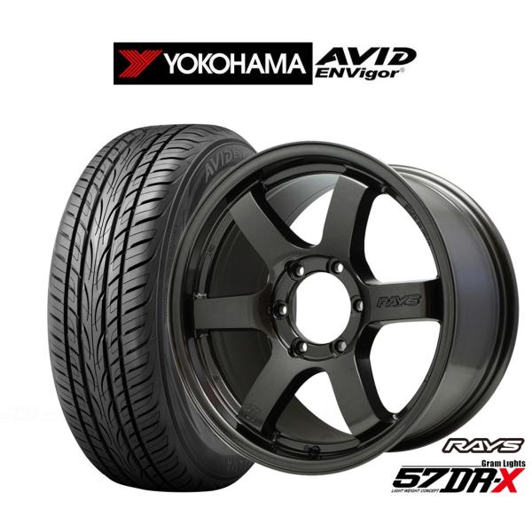 サマータイヤ ホイール4本セット レイズ グラムライツ 57 DR-X ヨコハマ AVID エンビガ...