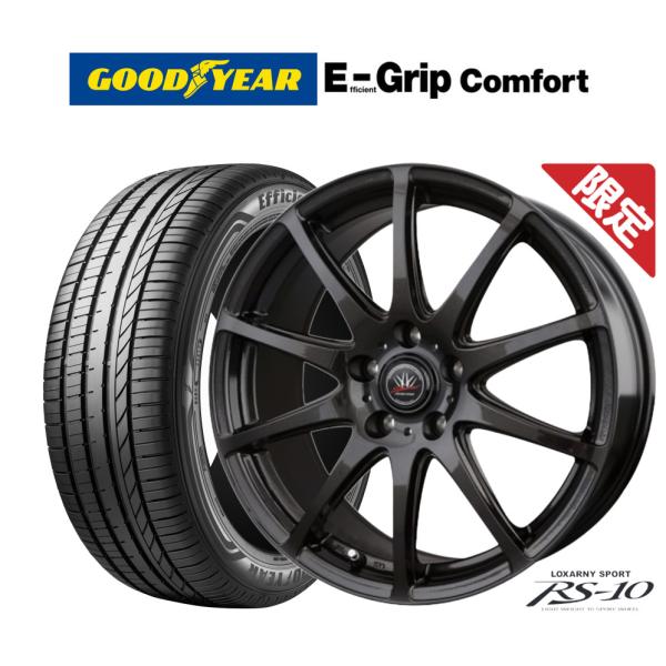 【数量限定】サマータイヤ ホイール4本セット BADX ロクサーニスポーツ RS-10 グッドイヤー...