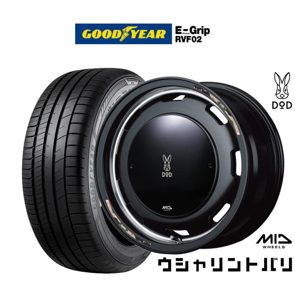 サマータイヤ ホイール4本セット MID ホイールズ DOD ウシャリントバリ グッドイヤー エフィ...