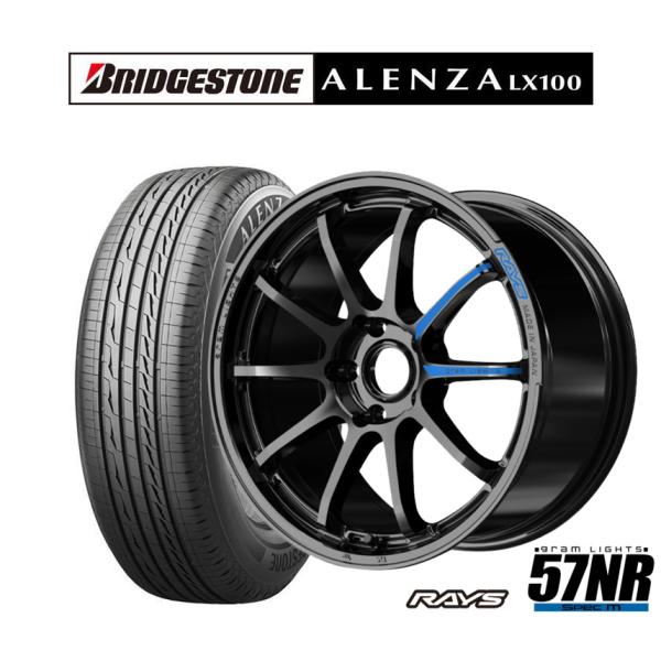 サマータイヤ ホイール4本セット レイズ グラムライツ 57 NR SPEC-M ブリヂストン AL...