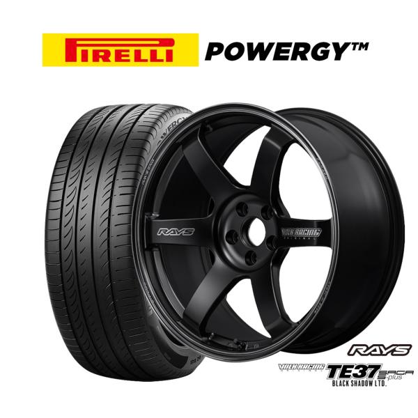 サマータイヤ ホイール4本セット レイズ ボルクレーシング TE37 サーガ S-plus Blac...