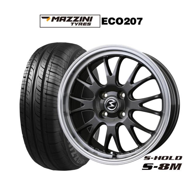 サマータイヤ ホイール4本セット BADX エスホールド S-8M Best Choice MAZZ...