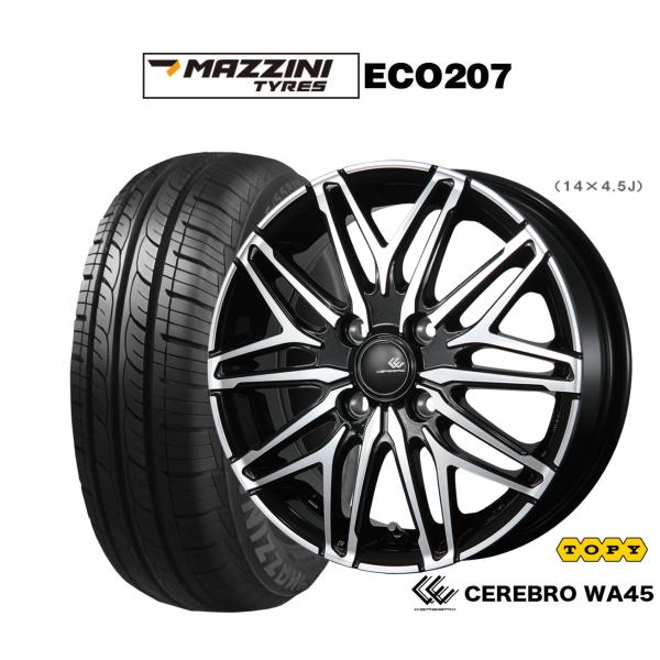 サマータイヤ ホイール4本セット トピー セレブロ WA45 Best Choice MAZZINI...