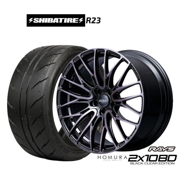 サマータイヤ ホイール4本セット レイズ HOMURA ホムラ 2×10 BD BLACK CLEA...
