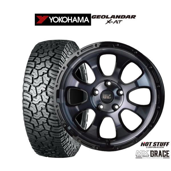 オフロードタイヤ ホイール4本セット ホットスタッフ マッドクロス グレイス ヨコハマ GEOLAN...