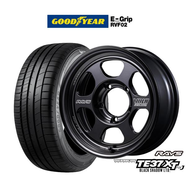 サマータイヤ ホイール4本セット レイズ ボルクレーシング TE37 XT for J Black ...