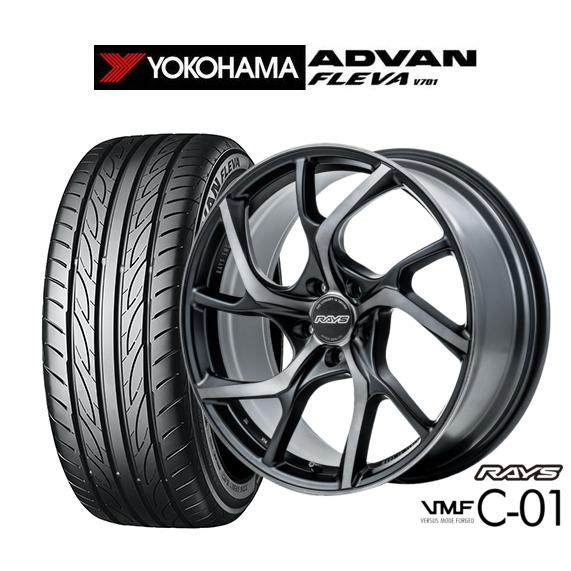 サマータイヤ ホイール4本セット レイズ VMF C-01 PREMIUM ヨコハマ ADVAN ア...