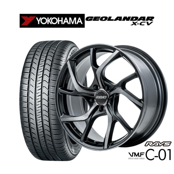 サマータイヤ ホイール4本セット レイズ VMF C-01 PREMIUM ヨコハマ GEOLAND...