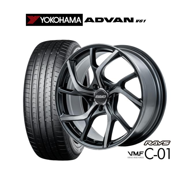サマータイヤ ホイール4本セット レイズ VMF C-01 PREMIUM ヨコハマ ADVAN ア...