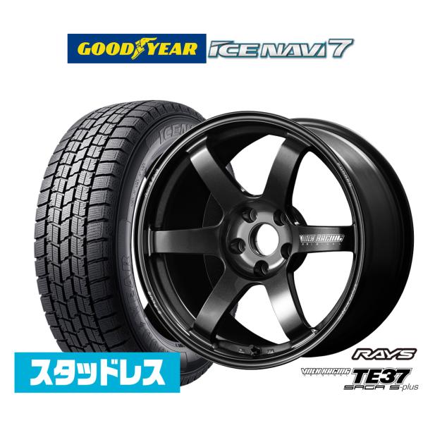 【2025年製】スタッドレスタイヤ ホイール4本セット レイズ ボルクレーシング TE37 サーガ ...