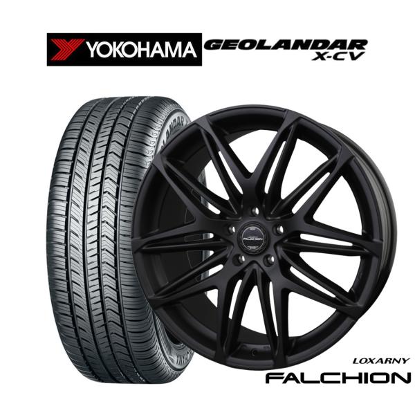 サマータイヤ ホイール4本セット BADX ロクサーニ ファルシオン Black Edition ヨ...