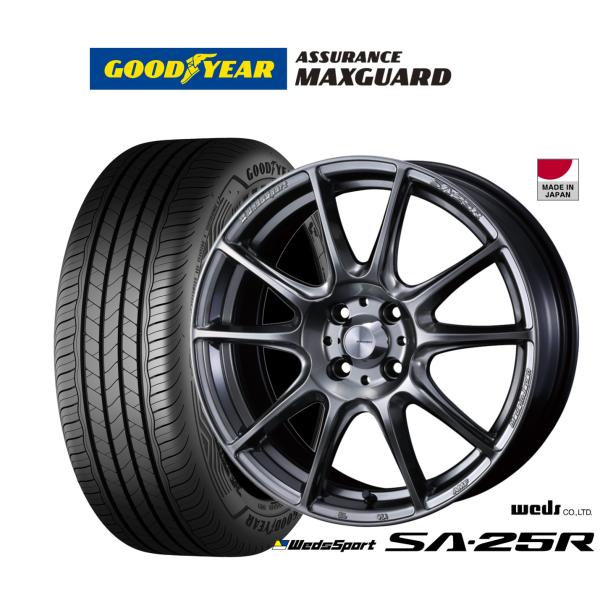 サマータイヤ ホイール4本セット ウェッズ ウェッズスポーツ SA-25R グッドイヤー ASSUR...