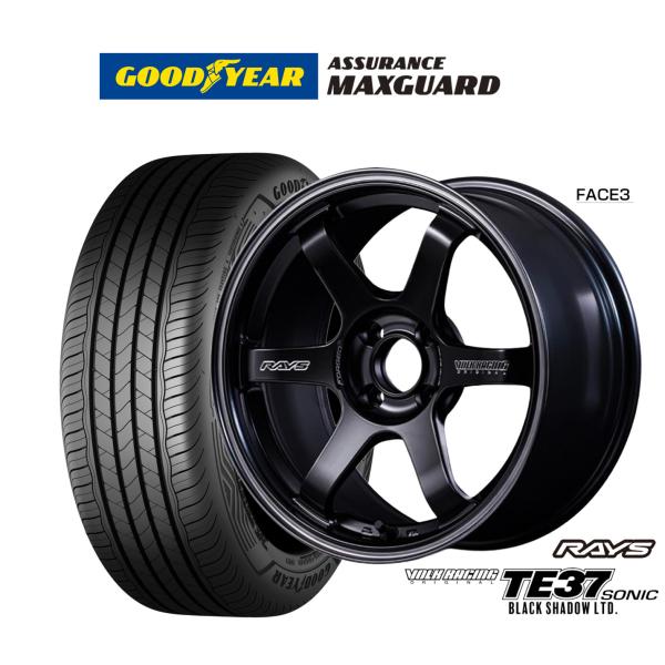 サマータイヤ ホイール4本セット レイズ ボルクレーシング TE37 SONIC(ソニック) Bla...