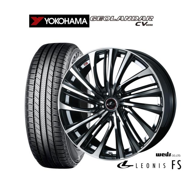 サマータイヤ ホイール4本セット ウェッズ レオニス FS ヨコハマ GEOLANDAR ジオランダ...