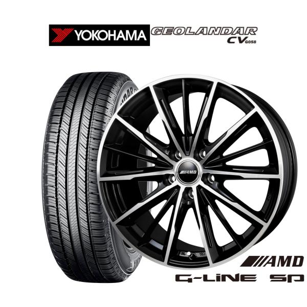 サマータイヤ ホイール4本セット BADX AMD G-Line SP ヨコハマ GEOLANDAR...