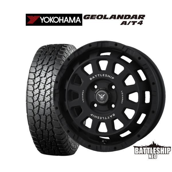 オフロードタイヤ ホイール4本セット BADX ロクサーニ バトルシップ NEO(ネオ)(4-100...