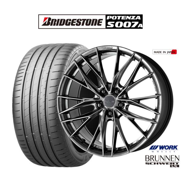 サマータイヤ ホイール4本セット ワーク シュヴァート ブルネン LX ブリヂストン POTENZA...
