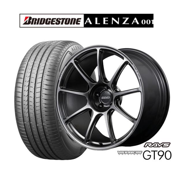 サマータイヤ ホイール4本セット レイズ ボルクレーシング GT90 ブリヂストン ALENZA ア...