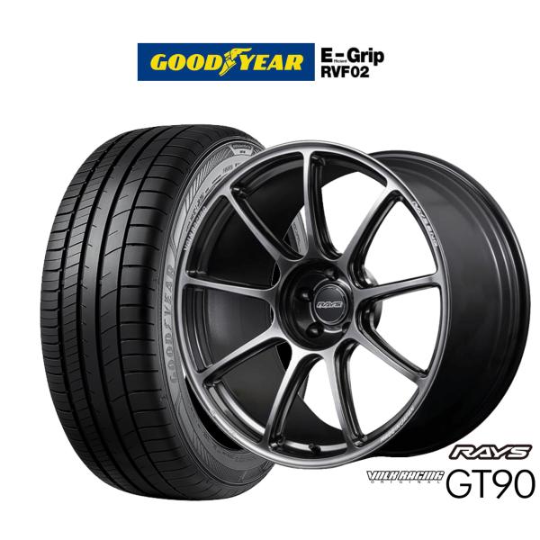サマータイヤ ホイール4本セット レイズ ボルクレーシング GT90 グッドイヤー エフィシエント ...