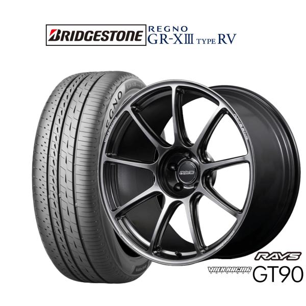 サマータイヤ ホイール4本セット レイズ ボルクレーシング GT90 ブリヂストン REGNO レグ...