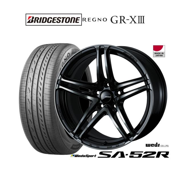 サマータイヤ ホイール4本セット ウェッズ ウェッズスポーツ SA-52R ブリヂストン REGNO...