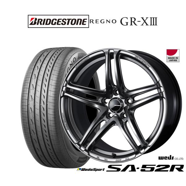 サマータイヤ ホイール4本セット ウェッズ ウェッズスポーツ SA-52R ブリヂストン REGNO...