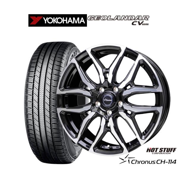 サマータイヤ ホイール4本セット ホットスタッフ クロノス CH-114 ヨコハマ GEOLANDA...