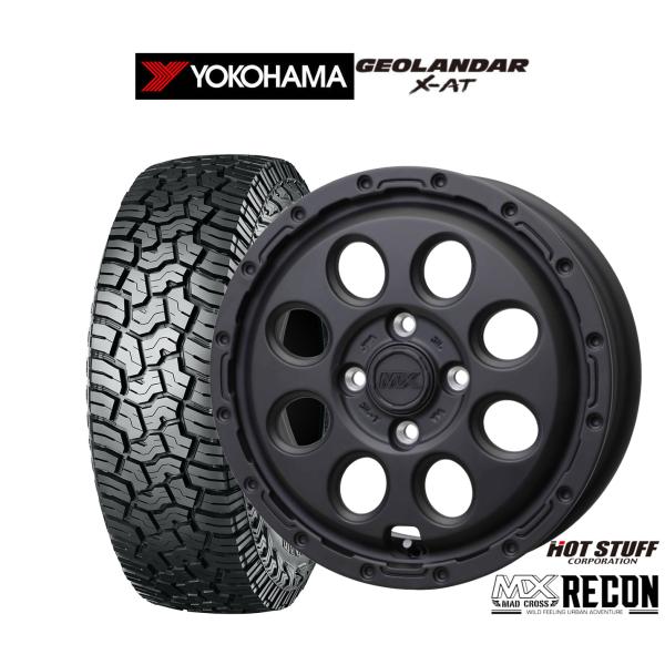 オフロードタイヤ ホイール4本セット ホットスタッフ マッドクロス リーコン ヨコハマ GEOLAN...