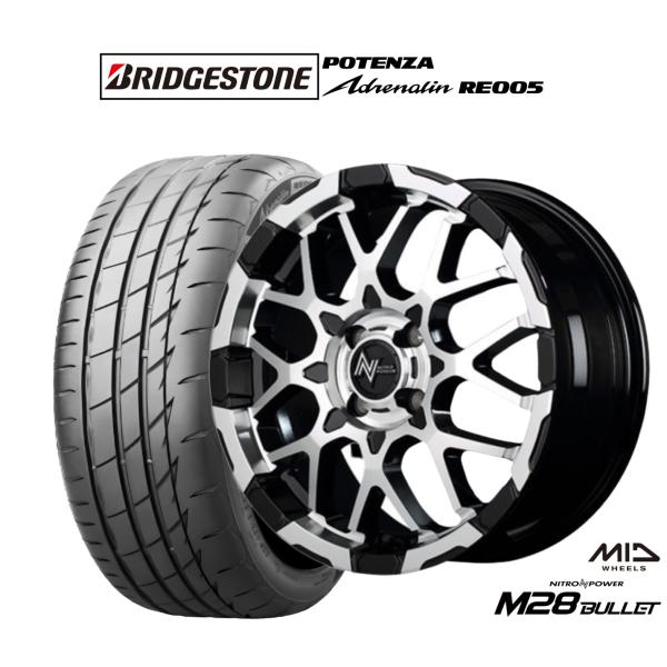 サマータイヤ ホイール4本セット MID ナイトロパワー M28 バレット KC ブリヂストン PO...