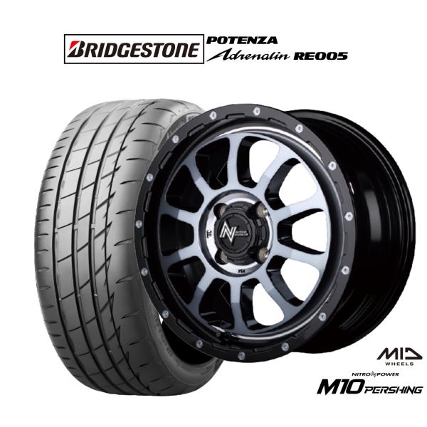 サマータイヤ ホイール4本セット MID ナイトロパワー M10 パーシング KC ブリヂストン P...