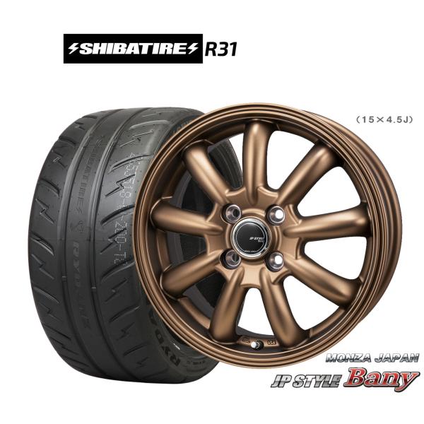 サマータイヤ ホイール4本セット モンツァ JP STYLE BANY(バーニー) Limited ...