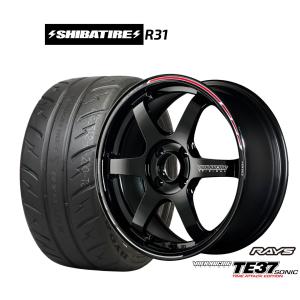 サマータイヤ ホイール4本セット レイズ ボルクレーシング TE37 SONIC(ソニック) TIME ATTACK EDITION SHIBATIRE シバタイヤ 200R (R31) 195/45R16