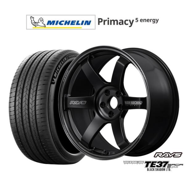 サマータイヤ ホイール4本セット レイズ ボルクレーシング TE37 サーガ S-plus Blac...