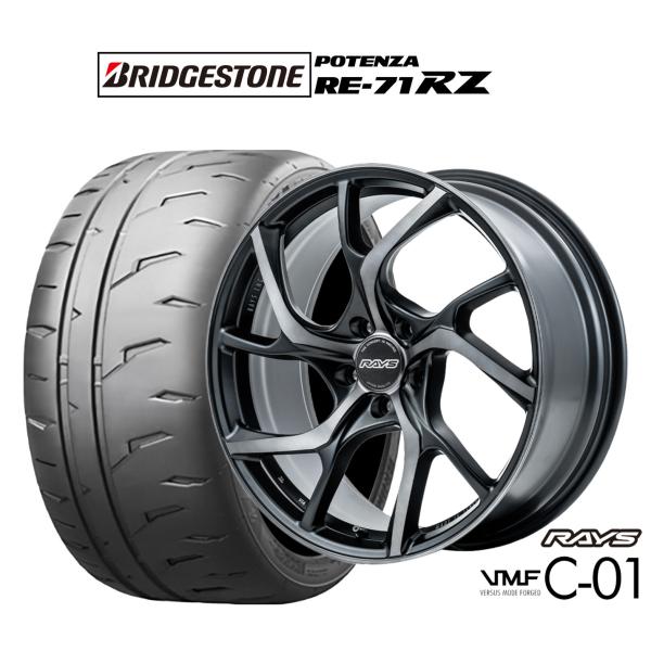 サマータイヤ ホイール4本セット レイズ VMF C-01 PREMIUM ブリヂストン POTEN...