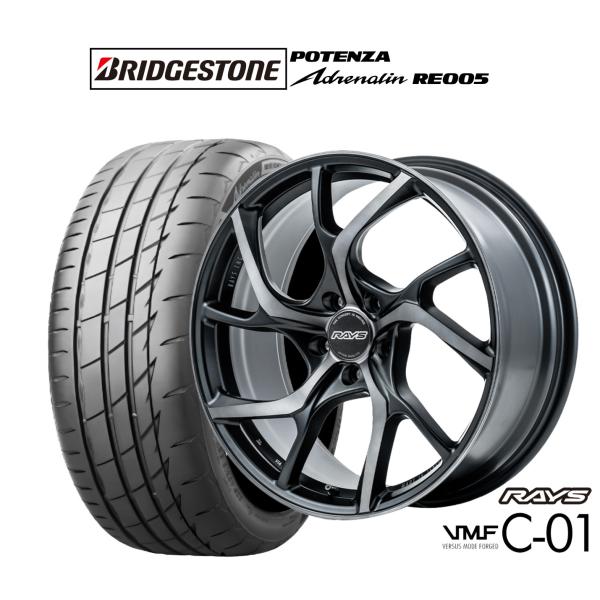 サマータイヤ ホイール4本セット レイズ VMF C-01 PREMIUM ブリヂストン POTEN...