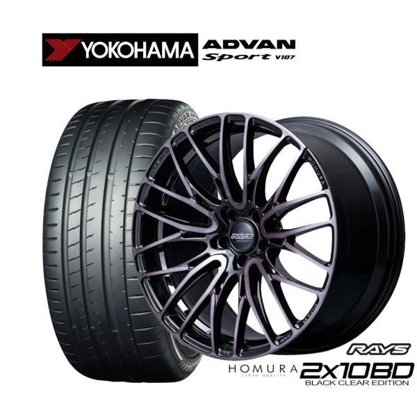 サマータイヤ ホイール4本セット レイズ HOMURA ホムラ 2×10 BD BLACK CLEA...
