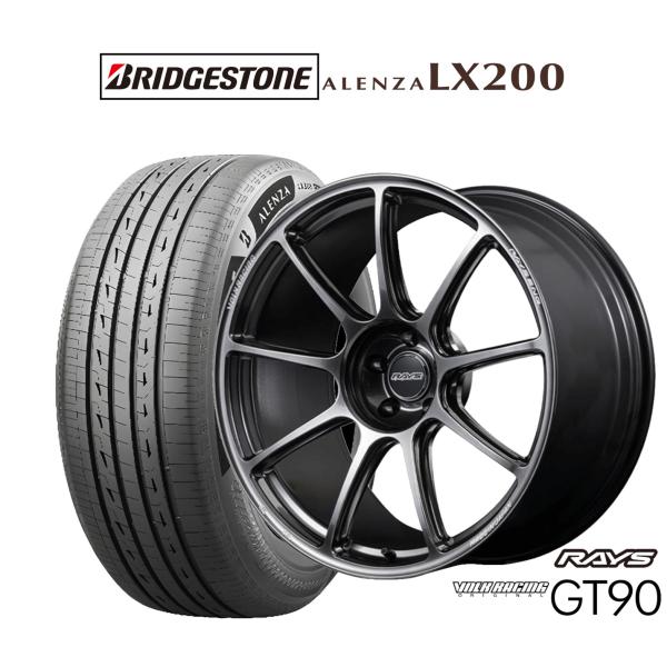 サマータイヤ ホイール4本セット レイズ ボルクレーシング GT90 ブリヂストン ALENZA ア...