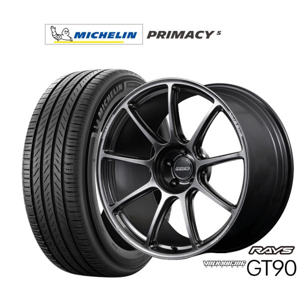 サマータイヤ ホイール4本セット レイズ ボルクレーシング GT90 ミシュラン プライマシー プラ...
