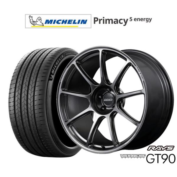 サマータイヤ ホイール4本セット レイズ ボルクレーシング GT90 ミシュラン プライマシー プラ...