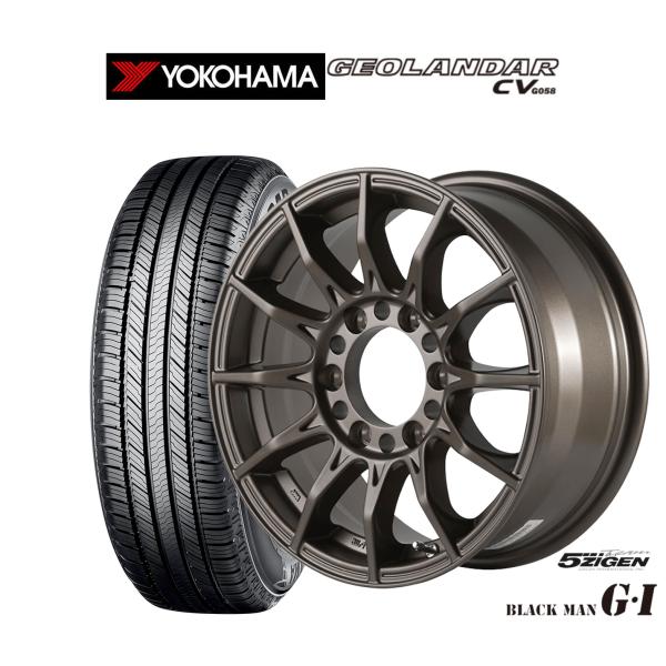 サマータイヤ ホイール4本セット 5ZIGEN ゴジゲン ブラックマン ジーアイ ヨコハマ GEOL...