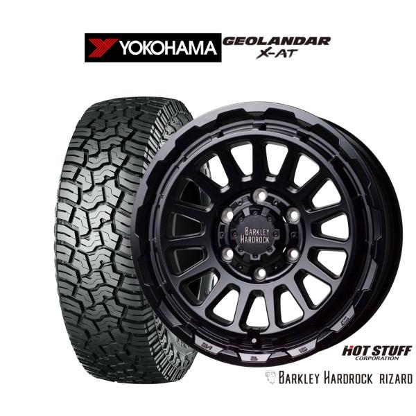 オフロードタイヤ ホイール4本セット ホットスタッフ バークレイハードロック リザード ヨコハマ G...