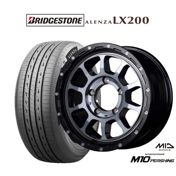 サマータイヤ ホイール4本セット MID ナイトロパワー M10 パーシングJ ブリヂストン ALE...