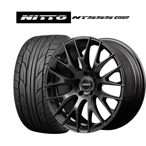 サマータイヤ ホイール4本セット レイズ HOMURA ホムラ 2×9 R NITTO NT555 ...